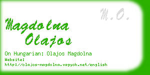 magdolna olajos business card